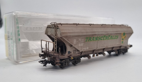 Wagon trémie céréalier Transcéréales SNCF TRIX 24500/3 HO 1/87 train électrique | Zustand: Occasion