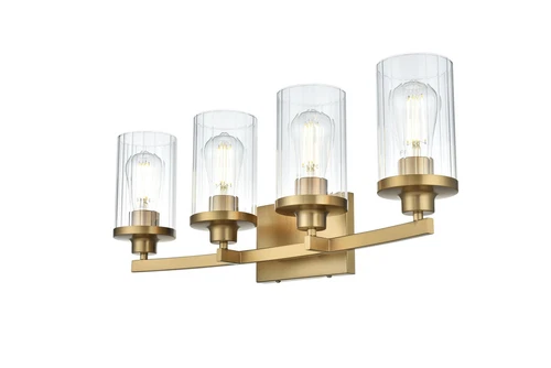Living District Thane 25" Wall Sconce In Satin Gold - Picture 3 of 8