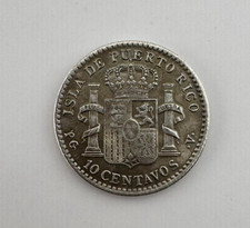 1896 Puerto Rico 10 centavos Alfonso XIII