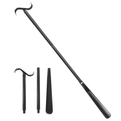 Fanwer Long Handle Shoe Horn for Seniors -33.5'' 33.5 Inch (Pack of 1), Black