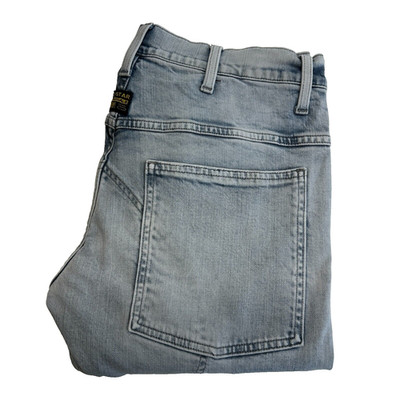 G-Star 3D Super Slim Jeans Herren W32 L32 Blau Tapered Denim Button Low...