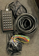 Seismic Audio Snake Cable Stage Box 24 Channel 50 foot unused