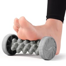 ZanLLW Foot Roller Massager for Plantar Fasciitis Relief, Manual Deep Grey