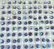 Vintage Swarovski 5000 5mm Round beads, Cardinal AB (24pcs) Rare 