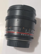 Rokinon Cine DS DS85M-C 85mm T1.5 AS IF UMC Full Frame Cine Lens With Caps Clean