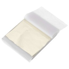 200 Pcs Gold Leaf Sheets 5.5" x 5.5" Foil Sheets for Crafts,Light Golden