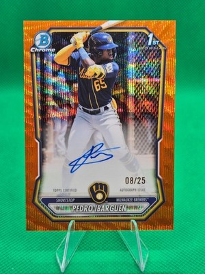 2026 Bowman Chrome Pedro Ibarguen 1st Bowman Orange Wave Auto 8/25 #CPA-PI
