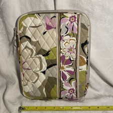 Vera Bradley Quilted 10.5" x 8" Tablet Case In Retired Portabelo road EUC