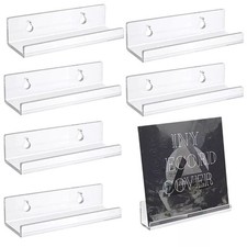 6PCS Vinyl Record Shelf Wall Mount Acrylic Album Record Display Holders