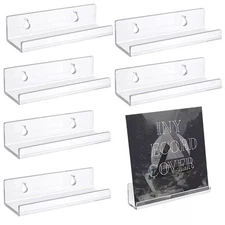 6PCS Vinyl Record Shelf Wall Mount Acrylic Album Record Display Holders