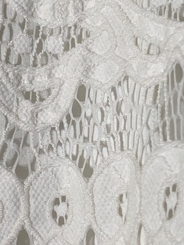 Love Fire Womans White Sleeveless Dress Lace Overlay Size M fully lined button - Picture 7 of 15