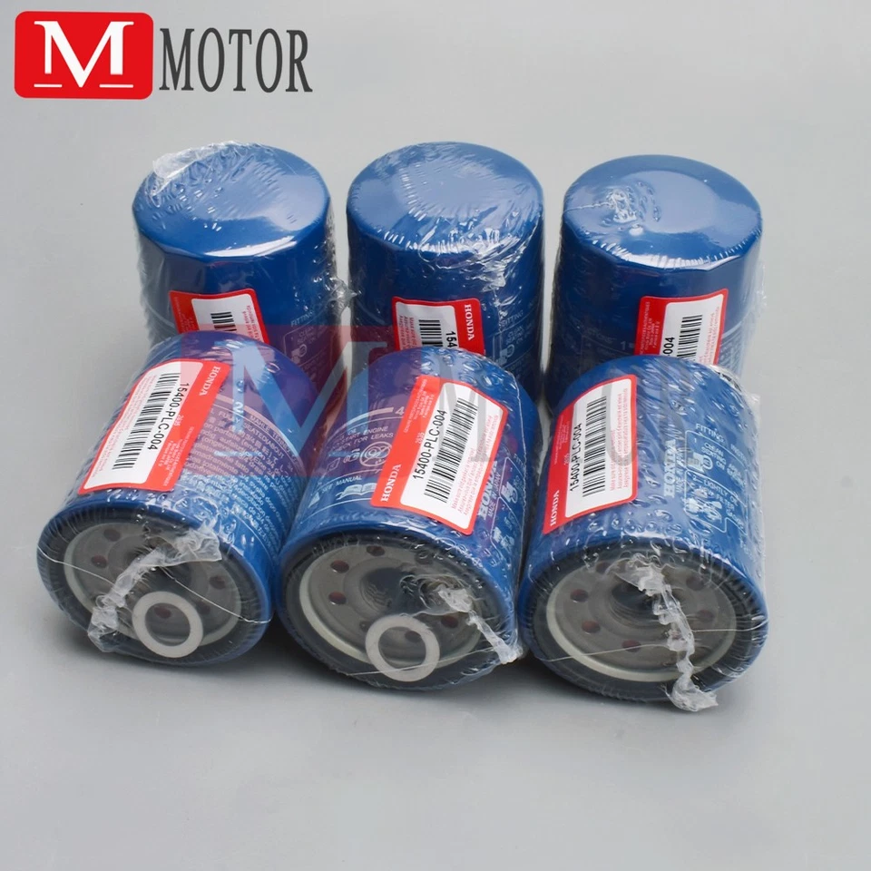 6 peças filtros de óleo genuínos Honda COM arruela plugue de drenagem 15400-PLC-004 NOVO LACRADO - Imagem 2 de 4