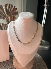 Aria&Co. 18k Gold Plated Stainless steel Unisex Chain Link Necklace