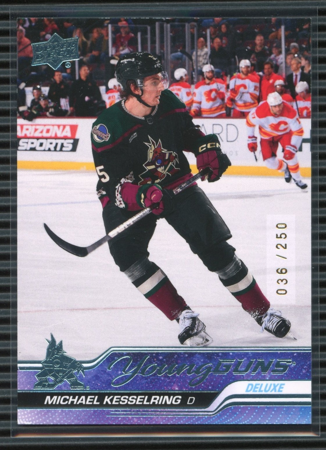 2023 Upper Deck Hockey Series 2 Young Guns Deluxe #481 MICHAEL KESSELRING /250