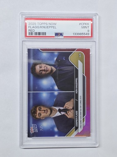 Cooper Flagg / Kon Knueppel [Red] #CFKK 2025 Topps Now card