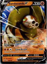 Sandaconda V 108/192 Holo V Rare Rebel Clash Pokemon NM