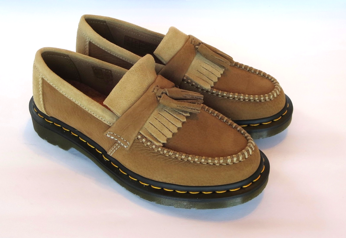 Dr Martens Adrian Tassel Loafer (Size 7) Tumbled Nubuck Leather