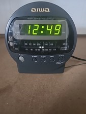 Aiwa Radio Receiver Model FR-A37U Black Tested/Works 4x3x6 Inches - Used