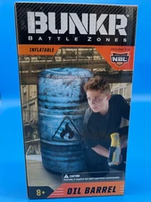 Bunkr Battle Zones Inflatable Oil Barrel Gaming Prop for Dart Blaster & Laser Ta