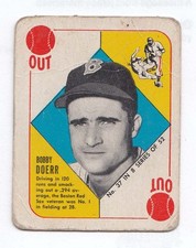 Bobby Doerr Topps 1951 Blueback No 37 In B Series Boston Red Sox