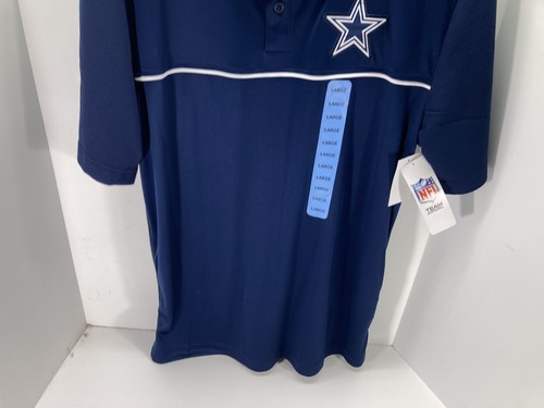 Dallas Cowboys Polo Golf Shirt Herren Größe Large marineblau NFL Team Bekleidung neu mit Etikett - Bild 12 von 15