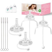 Straw Cup Conversion Kit for Philips Avent Anti-Colic Baby Bottles, Weighted ...