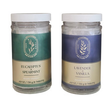 2 Bath Body Works EUCALYPTUS SPEARMINT SHOWER STEAMERS LAVENDER VANILLA