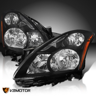 #ad #ad Black Headlights Fits 2010 2012 Altima 4Dr Sedan Assembly Headlamps LeftRight $96.38