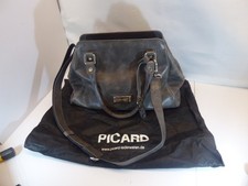 Buona borsa da donna Picard borsa in pelle borsa a tracolla bag grigia 2005 ottima