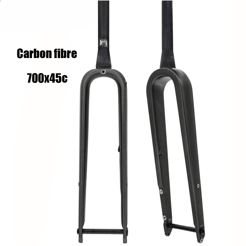 700*45C Carbon Gravel Road Bike Front Fork Internal Routing