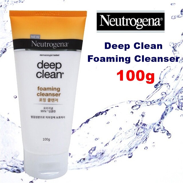 neutrogena deep clean foaming cleanser 100g
