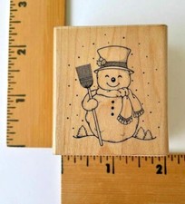 Hero Arts Rubber Stamp - Winter Snowman - NEW