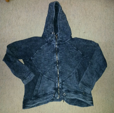 Dunkelblaue Sweatjacke von TREDY, Größe 1