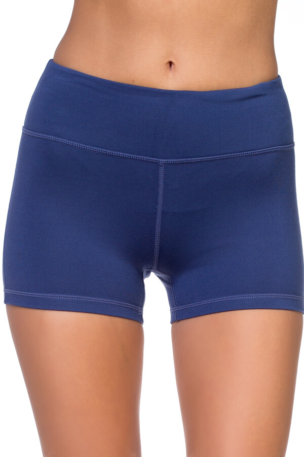 Women's Active Fitness Yoga Booty Shorts Polyester Spandex Ships from USA