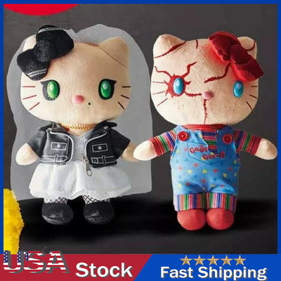 Halloween Horror Hello Kitty Chucky Tiffany 9'' USJ New Child's Play Plush Dolls