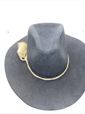 Vintage Bailey 5X Beaver Graphite Western Hat Size 6 3/4  display picture 3