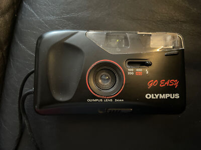 Olympus Go Easy vintage 34mm Lns Point Shoot Film Camera 35mm