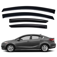 For 2014-2018 Kia Forte Sedan Tape-on Window Visors Sun Rain Guards Vent Shade For 2014-2018 Kia Forte Sedan Tape-on Window Visors Sun Rain Guards Vent Shade