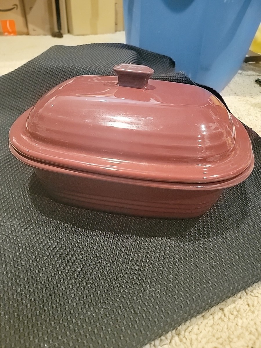 Pampered Chef Cranberry Roaster Dutch Oven 1121 Stoneware Red 3L