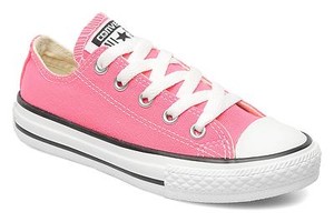 pink kids converse
