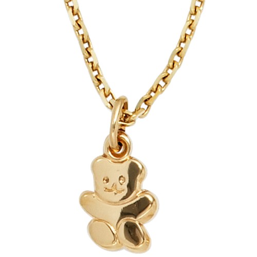 JOBO Kinder Anhänger Teddy 333 Gold Gelbgold Kinderanhänger - Bild 3 von 4