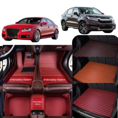 Custom For FIAT Car Floor Mats Front & Rear Liner Carpets Anti-slip All Weather