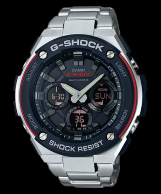 Casio G-Shock GST-W100D-1A4JF G Steel Solar Radio Wristwatch Casio G-Shock GST-W100D-1A4JF G Steel Solar Radio Wristwatch