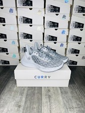 Under Armour Curry Flow 9 Team White Mod Grey Mens Shoes New In Box 3025631-102