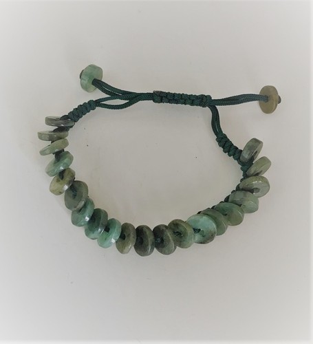 Jade Button Bead and String Bracelet - Picture 3 of 4