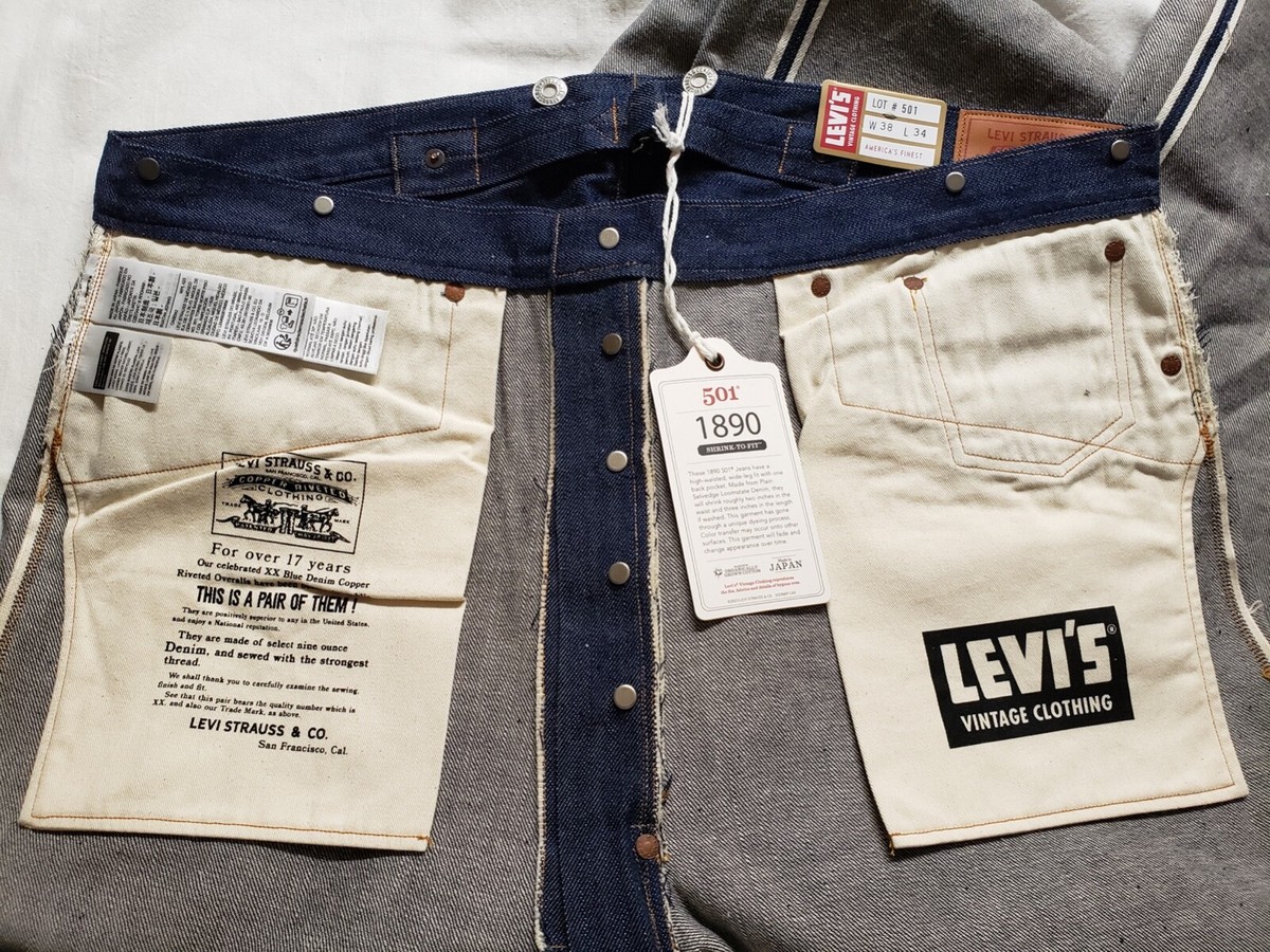 LEVI'S 1890 501 xx LVC Vintage Clothing Selvedge 1937 1933 LEVI'S 1890 501 xx LVC Vintage Clothing Selvedge 1937 1933