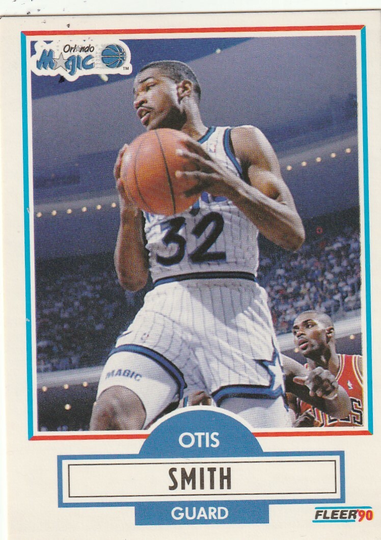 FREE SHIPPING-MINT-1990-91 Fleer Otis Smith #135 MAGIC