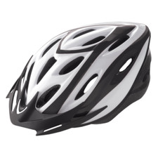 Casco Bici da Corsa Mtb Uomo donna unisex Taglia m 54-58 bianco-nero visiera