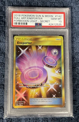 2018 Pokemon S&M Full Art Eneporter Forbidden Light - Secret #142 PSA 10 GEM MT