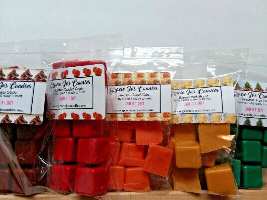 Bundle 6 Packs Candle Wax Tarts Melts Chunks Cubes Home Scents Fragrances
